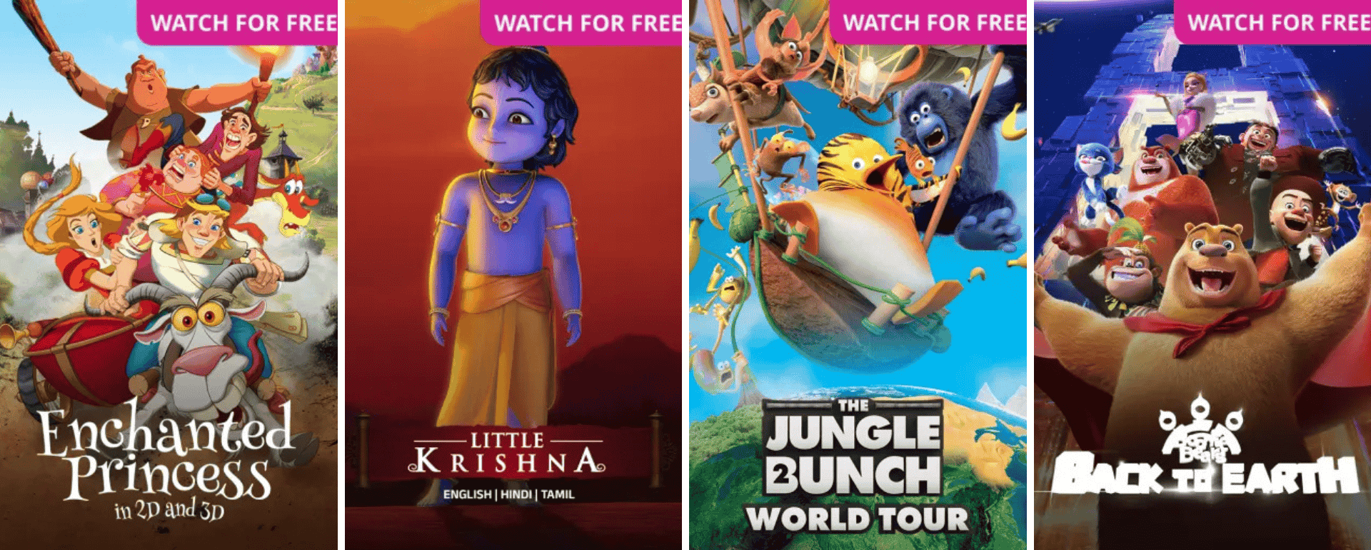 free kids movies and shows